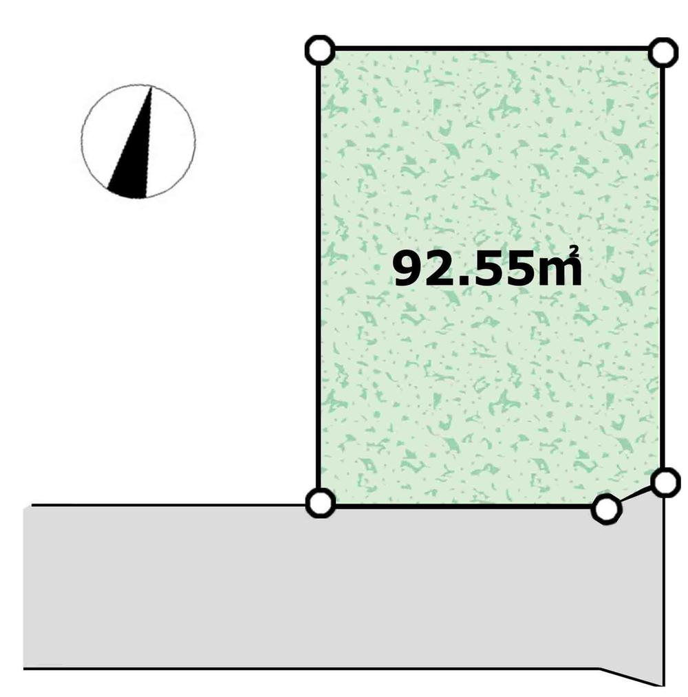 Compartment figure. Land price 5.5 million yen, Land area 92.55 sq m