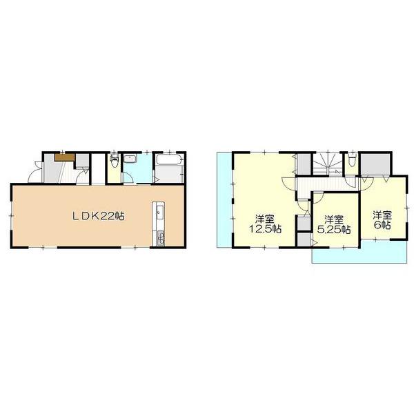 Floor plan. 25,800,000 yen, 3LDK, Land area 191.24 sq m , Building area 103.51 sq m