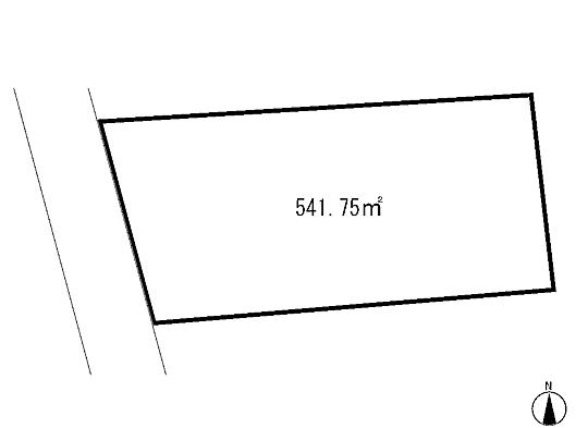 Compartment figure. Land price 12,290,000 yen, Land area 541.75 sq m