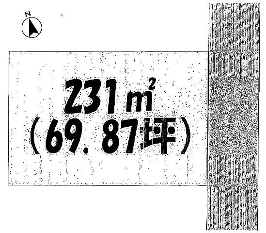 Compartment figure. Land price 4.8 million yen, Land area 231 sq m