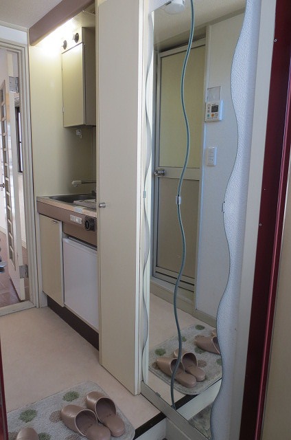 Entrance. Please decide pat at the door of the full-length mirror mirror