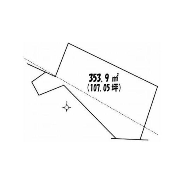 Compartment figure. Land price 8 million yen, Land area 353.9 sq m
