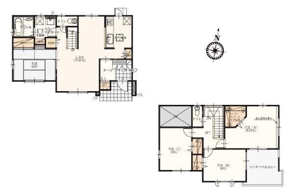 Floor plan. 23.6 million yen, 4LDK, Land area 300.54 sq m , Building area 106.67 sq m (1 Building) Floor Plan