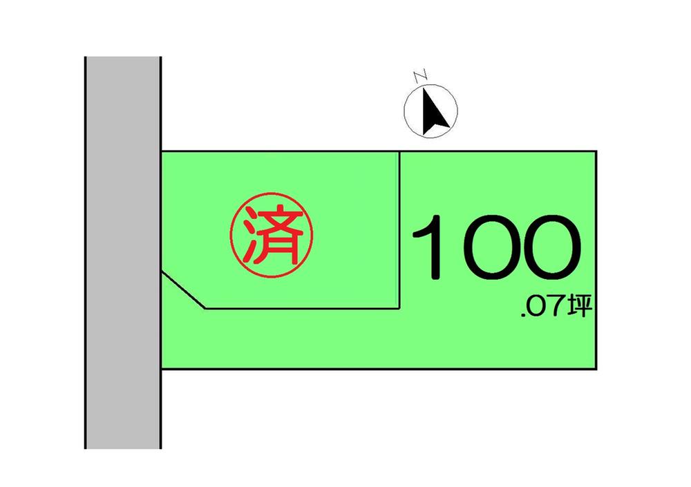 Compartment figure. Land price 9.9 million yen, Land area 330.81 sq m