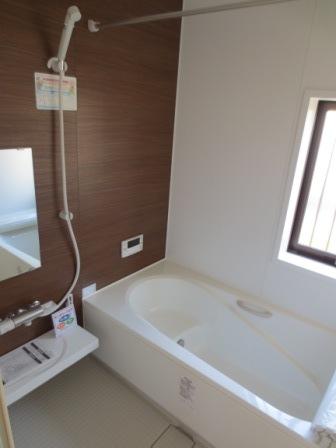 Bathroom. Spacious bathroom is healing place for family