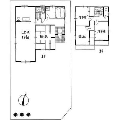 Floor plan. 15.8 million yen, 4LDK, Land area 231 sq m , Building area 104.33 sq m