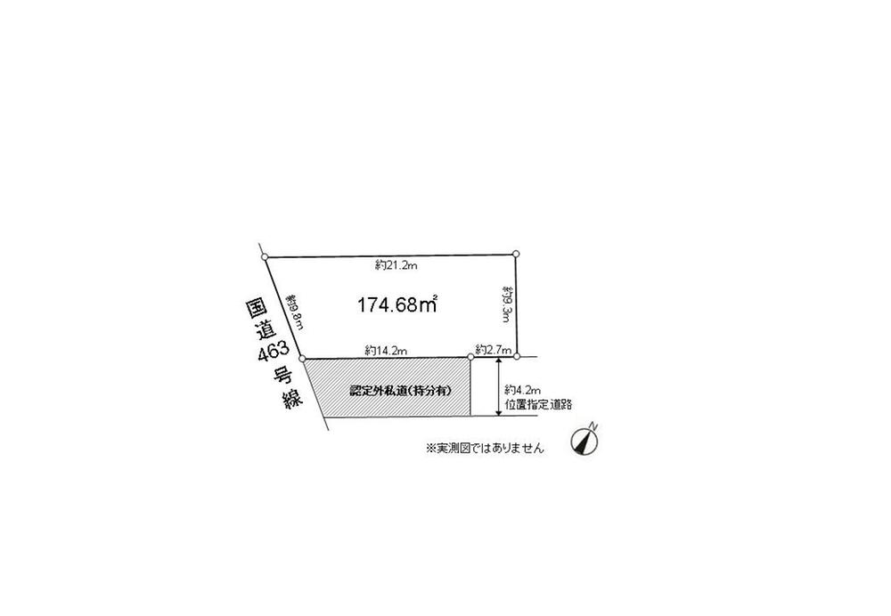 Compartment figure. Land price 15.8 million yen, Land area 174.68 sq m