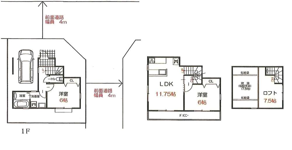 Floor plan. 17.8 million yen, 2LDK, Land area 72.09 sq m , Building area 67.36 sq m