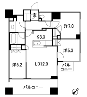 Floor: 3LDK + WIC + SIC, the occupied area: 73.62 sq m