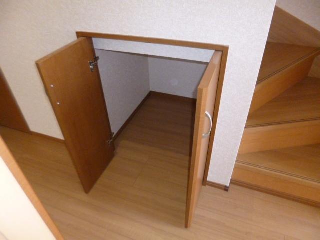 Receipt. Under the stairs