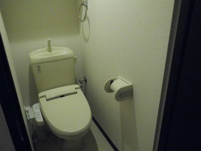 Toilet. Towel rack in the Washlet equipped ・ With handrail ☆