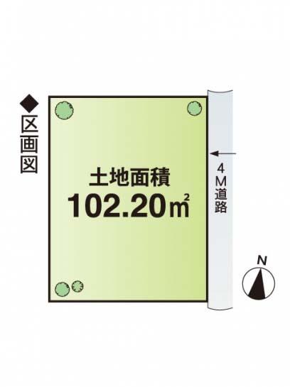 Compartment figure. Land price 8.3 million yen, Land area 102.2 sq m