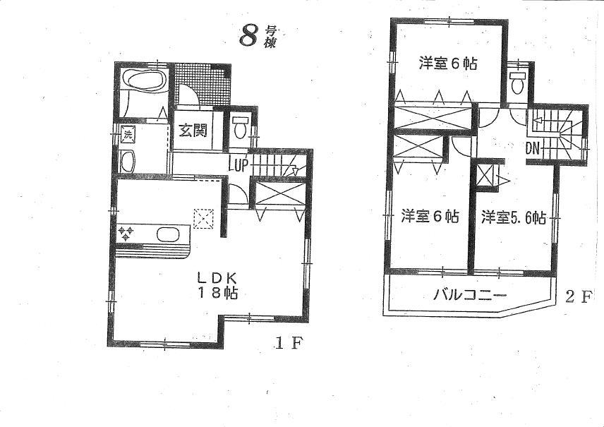 Floor plan. 22.5 million yen, 3LDK, Land area 131.74 sq m , Building area 89.42 sq m Koyata 8 Building Floor Plan