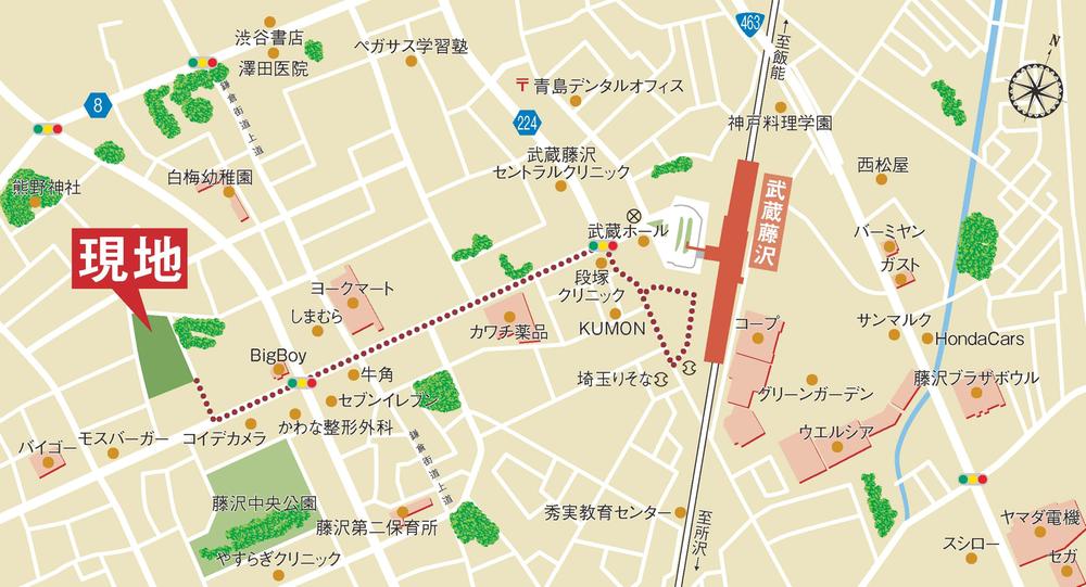 Other local. Local neighborhood (route from the station)