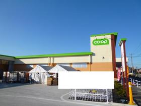 Supermarket. 620m to the Co-op (super)