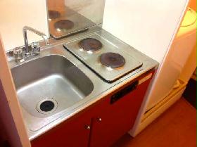 Kitchen. Two-burner electric stove with