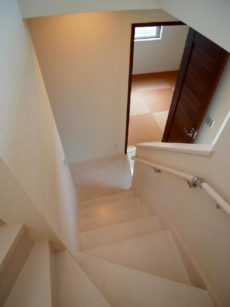 Other introspection. Staircase with handrails of peace of mind! 