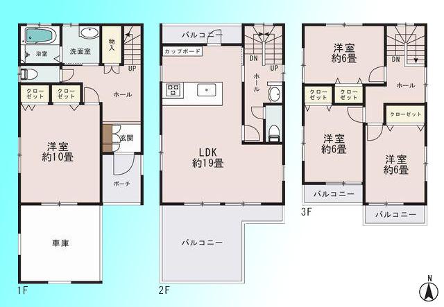 Floor plan. 27,800,000 yen, 4LDK, Land area 101.37 sq m , Building area 124.21 sq m