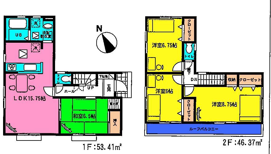 Floor plan. 23.8 million yen, 4LDK, Land area 138.34 sq m , Building area 99.78 sq m