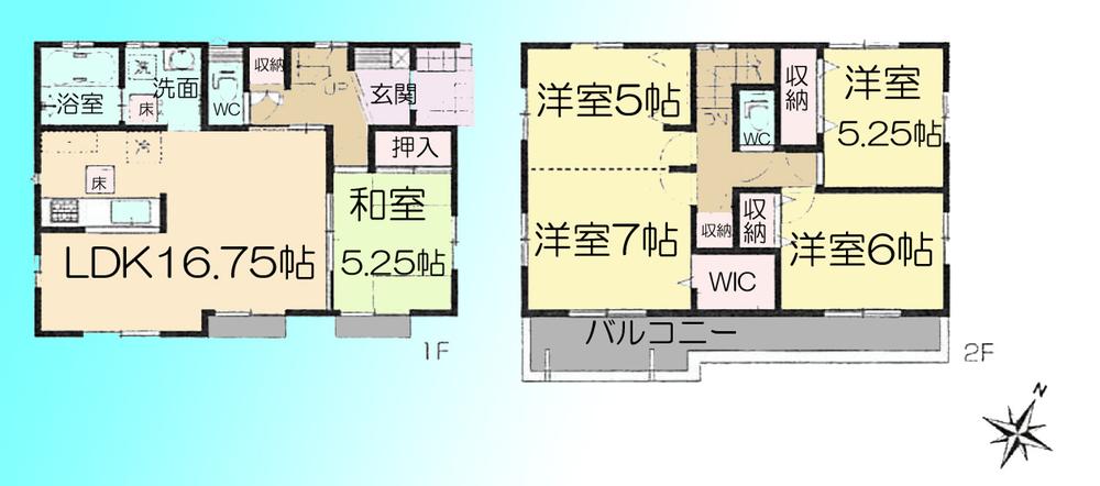 Floor plan. 31,800,000 yen, 4LDK, Land area 270.9 sq m , Building area 107.64 sq m