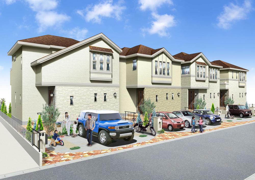 Rendering (appearance). "Trying to do in the three minutes of the carport" car three put space is dramatically expands the scope of activities of the family. 