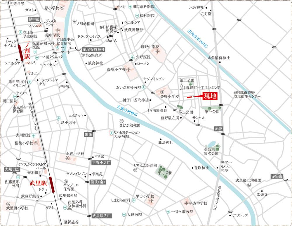 Local guide map. Location Map