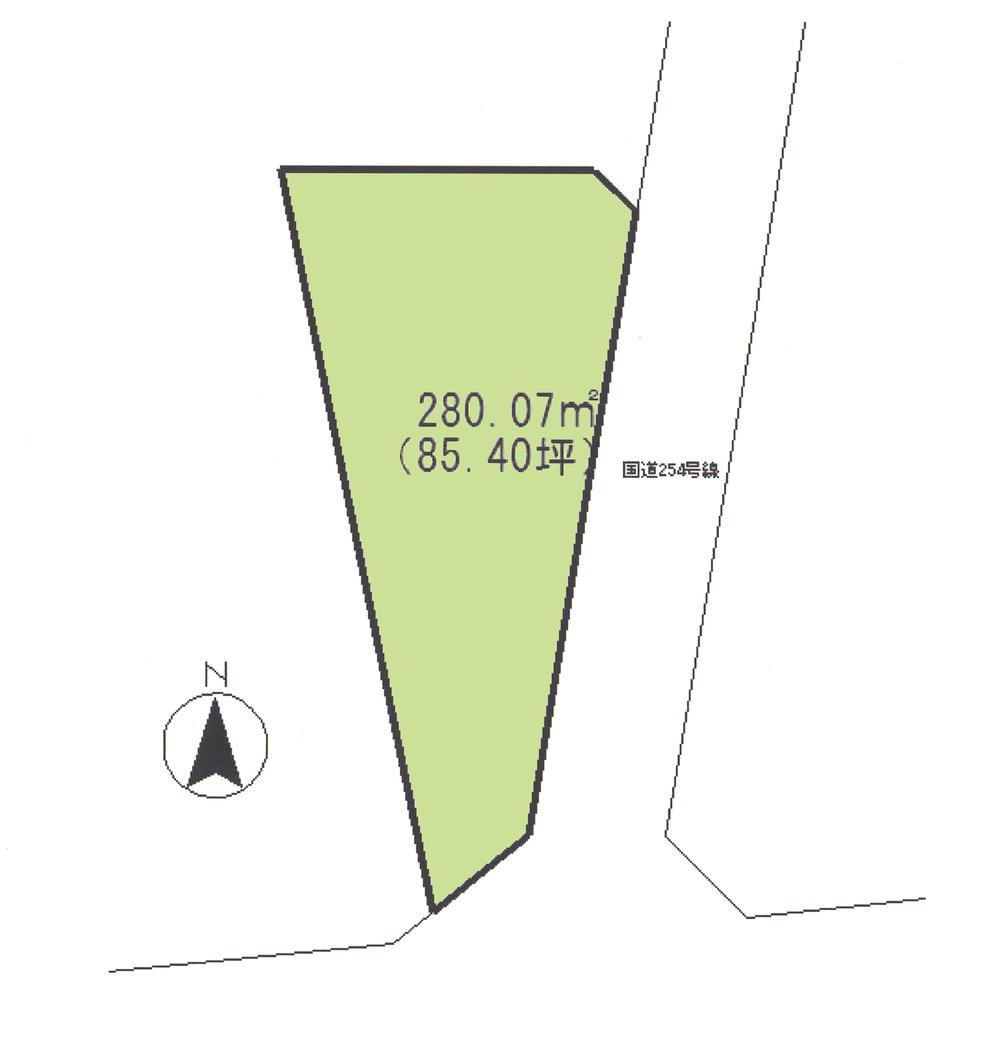 Compartment figure. Land price 32 million yen, Land area 280.07 sq m compartment view