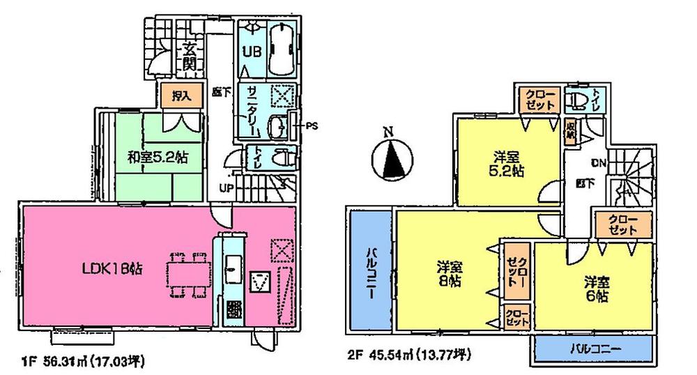 Floor plan. 26,800,000 yen, 4LDK, Land area 200.1 sq m , Building area 101.85 sq m