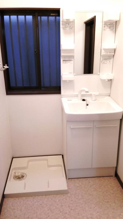 Washroom. Washbasin new.