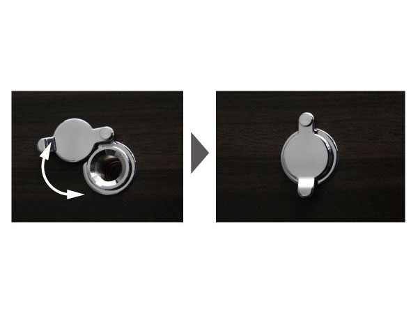 Security.  [Peep prevention door scope] It helps to prevent light leakage from the peep prevention or at night in the room from the outside. (Same specifications)