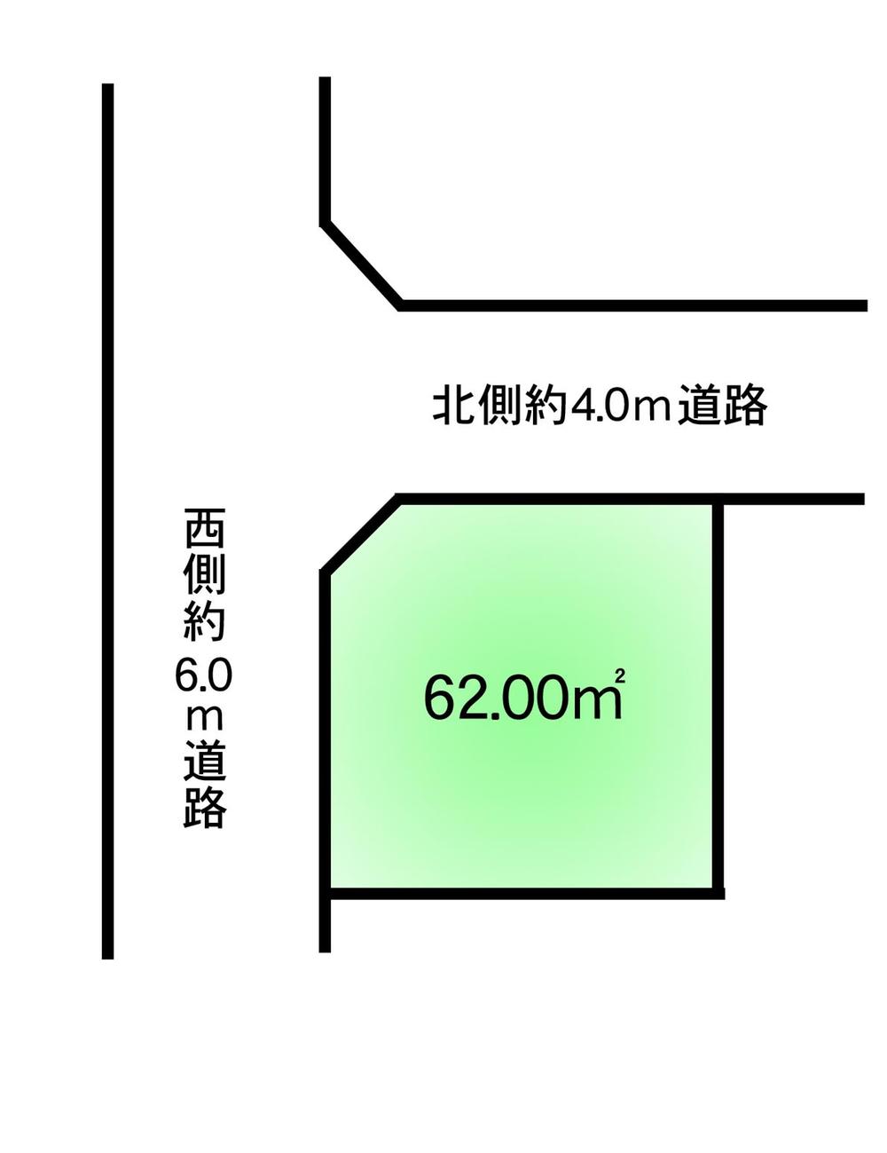 Compartment figure. Land price 5.5 million yen, Land area 62 sq m