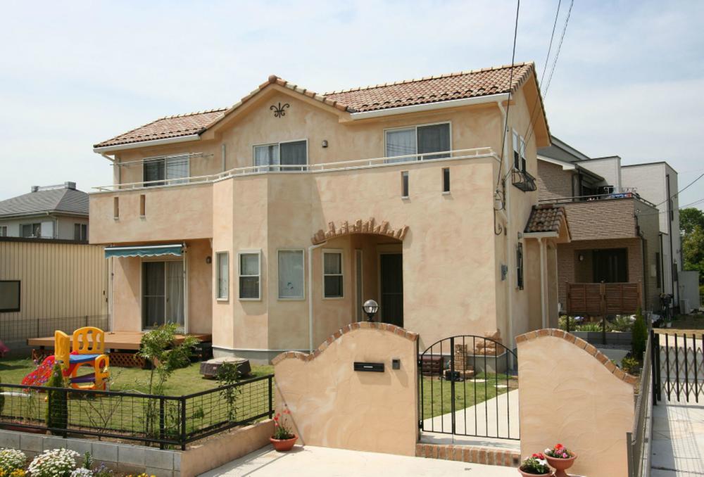 Building plan example (exterior photos).  ※ reference ※ Our Breeze Garden (free design plan) construction cases