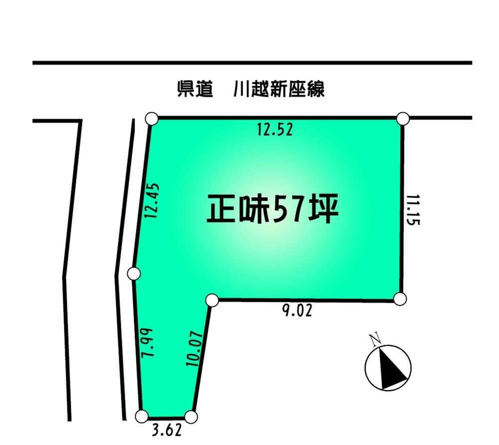 Compartment figure. Land price 27,900,000 yen, Land area 189.96 sq m compartment view