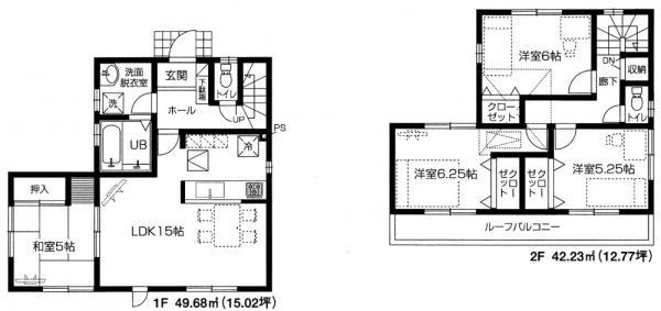 Floor plan. 23.8 million yen, 4LDK, Land area 99.89 sq m , Building area 91.91 sq m