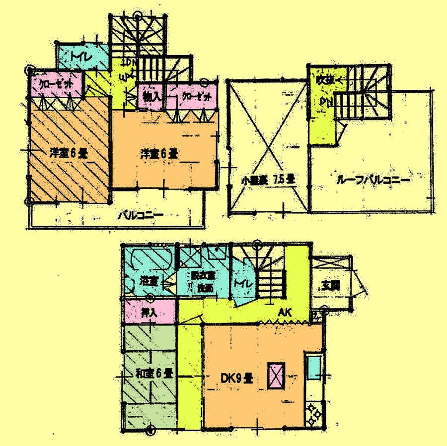 Floor plan. 24,800,000 yen, 3DK, Land area 103.42 sq m , Building area 82.17 sq m located view in addition to this, It will be provided by the hope of design books, such as layout.