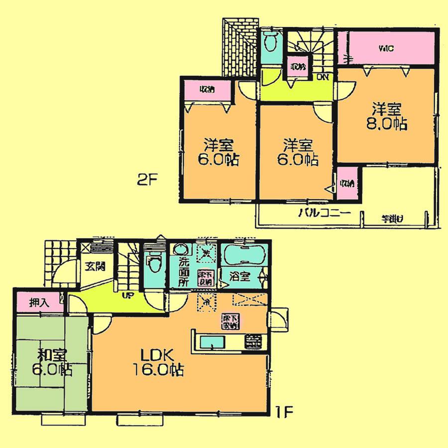 Floor plan. 19,800,000 yen, 4LDK, Land area 218.87 sq m , Building area 103.09 sq m located view in addition to this, It will be provided by the hope of design books, such as layout.