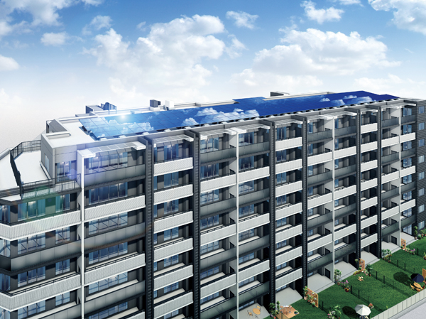 Up to about 35% reduction in utility costs in the solar power generation!  ※ 4 / Exterior - Rendering