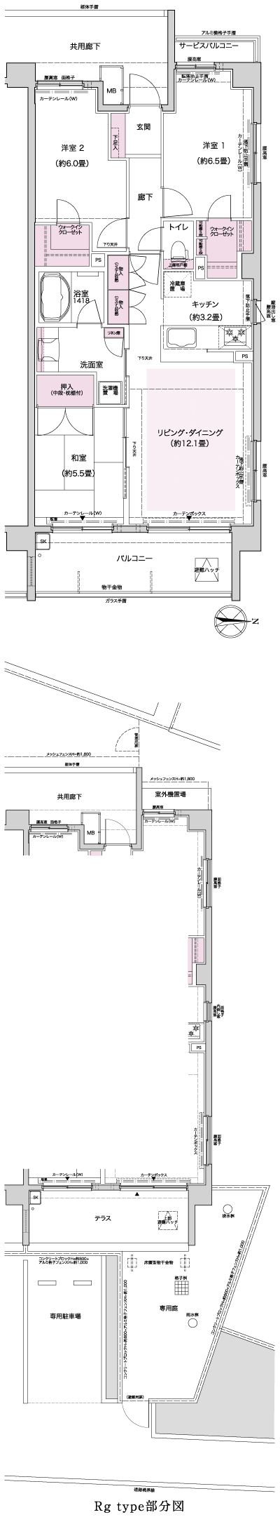 Floor: 3LDK, occupied area: 76.23 sq m