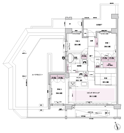 Floor: 4LDK, occupied area: 85.85 sq m