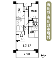 Floor: 3LDK, occupied area: 70.49 sq m