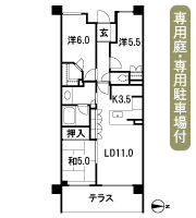 Floor: 3LDK, occupied area: 70.31 sq m