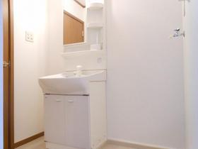 Washroom. There and glad independent wash basin.