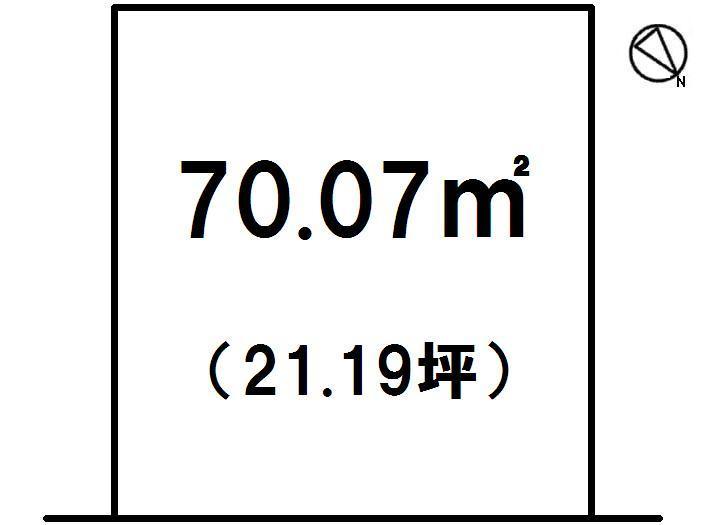 Compartment figure. Land price 5.5 million yen, Land area 70.07 sq m
