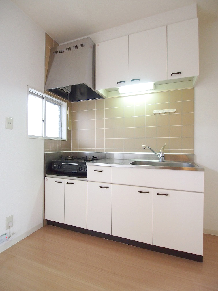 Kitchen. Bright kitchen with small window