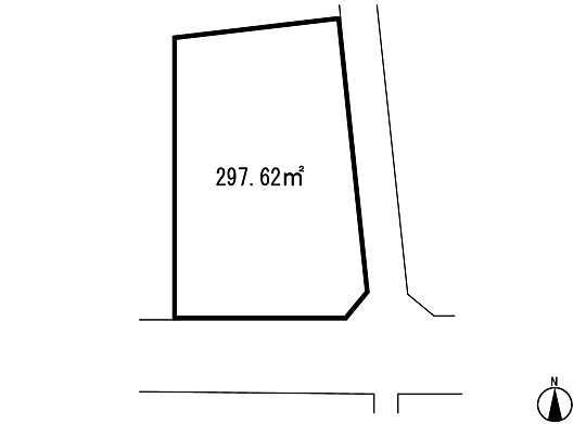Compartment figure. Land price 13,050,000 yen, Land area 297.62 sq m
