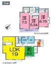 Floor plan. 34,800,000 yen, 4LDK, Land area 155.3 sq m , Building area 103.5 sq m
