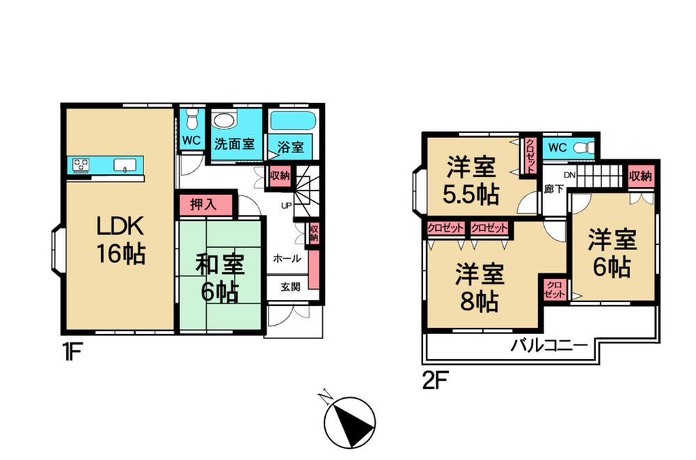Floor plan. 29,800,000 yen, 4LDK, Land area 144.39 sq m , Building area 99.36 sq m