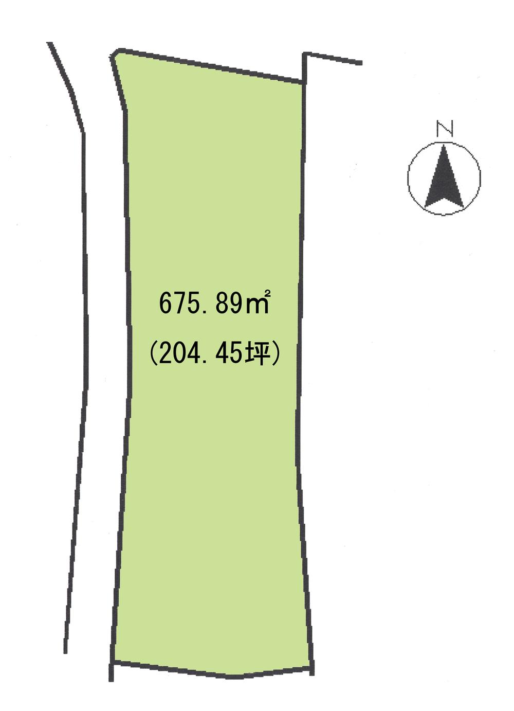 Compartment figure. Land price 18 million yen, Land area 675.89 sq m compartment view