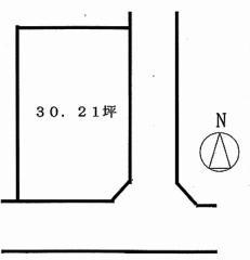 Compartment figure. Land price 9 million yen, Land area 99.8 sq m compartment view