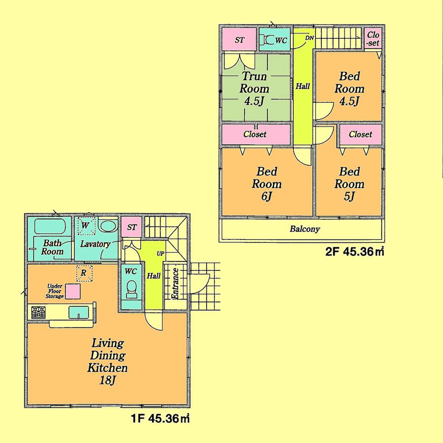 Floor plan. 19,800,000 yen, 4LDK, Land area 115.04 sq m , Building area 90.72 sq m located view in addition to this, It will be provided by the hope of design books, such as layout.